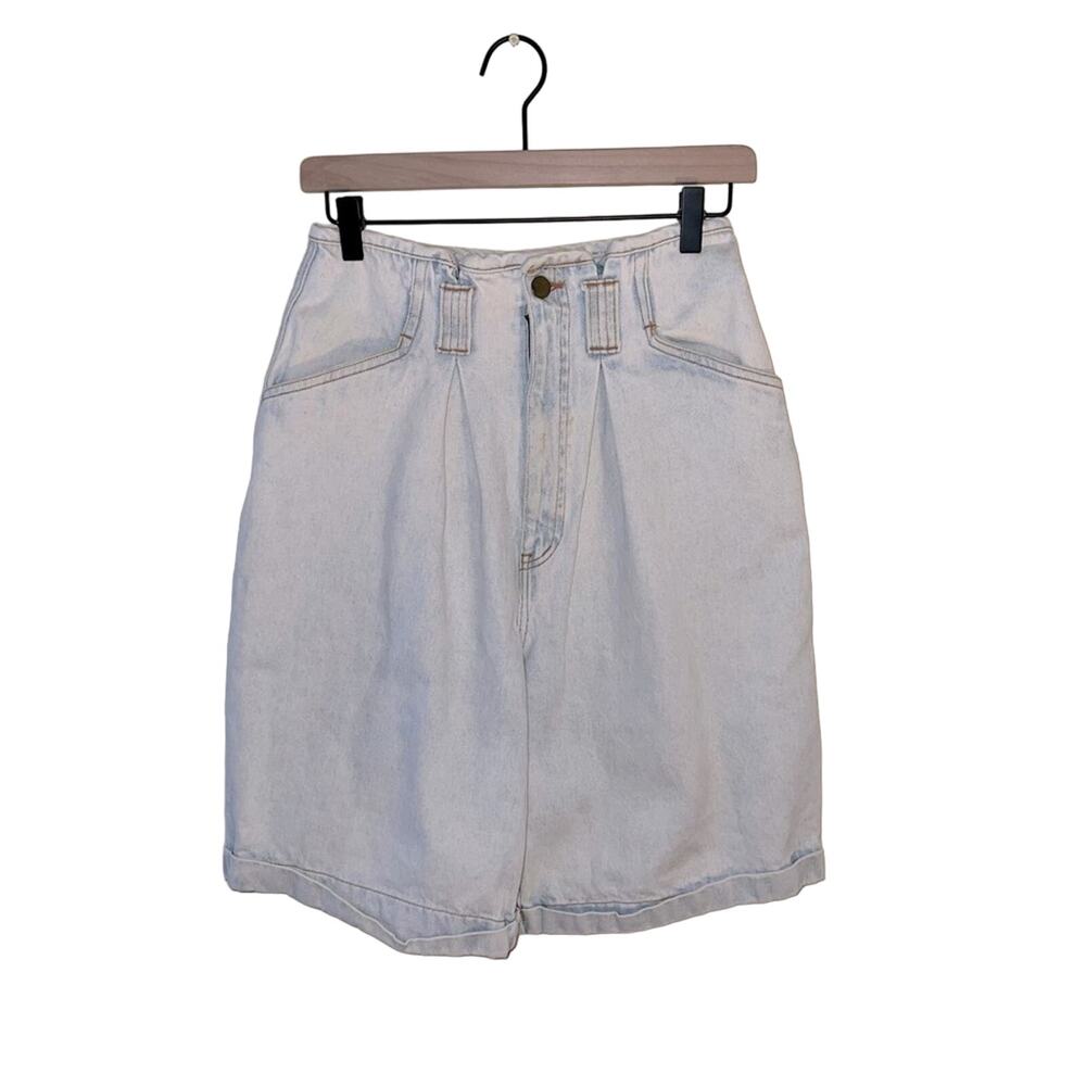 VMTG CARRIAGE COURT high waisted denim shorts 8 - Picture 1 of 5